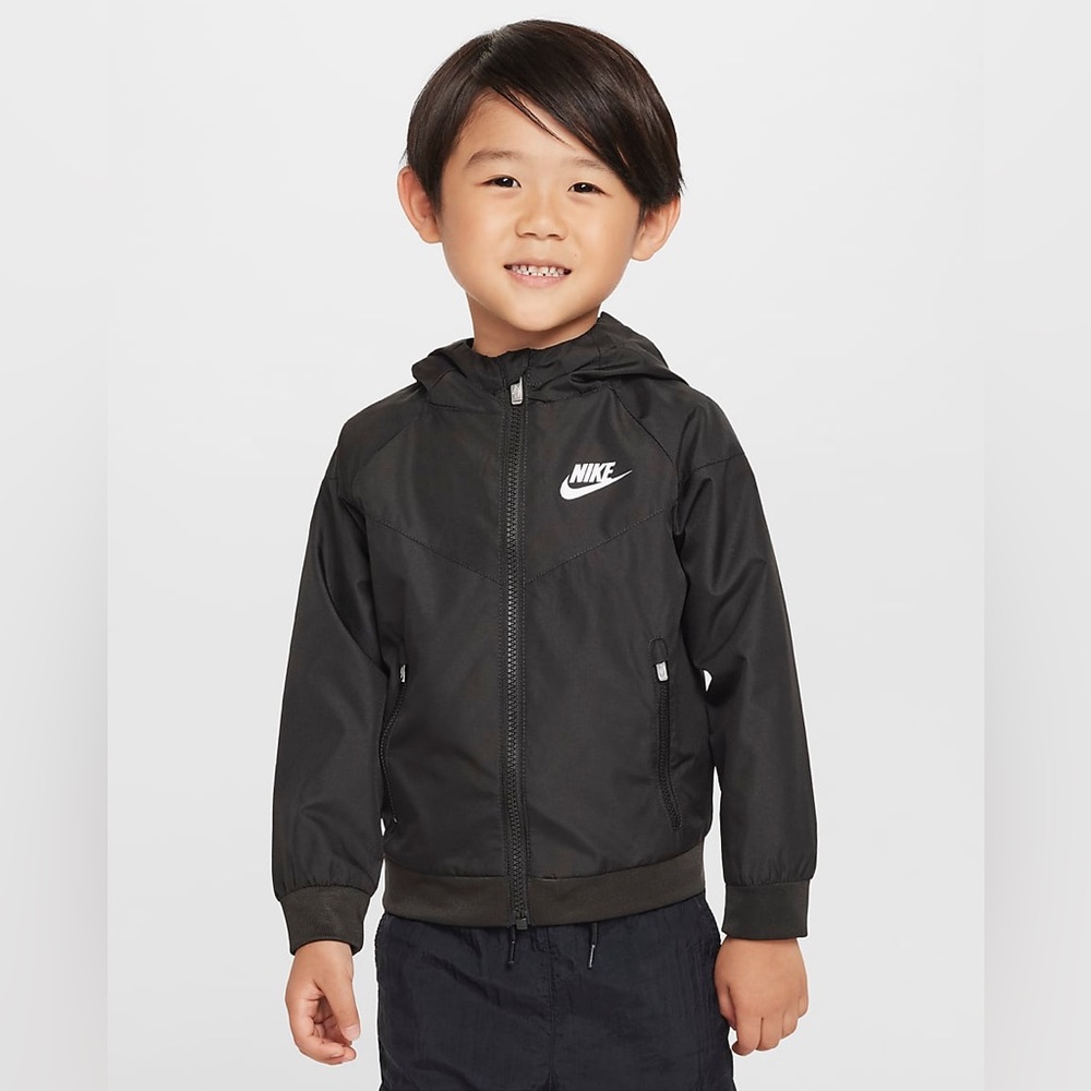 Nike Youth Black Windbreaker Jacket